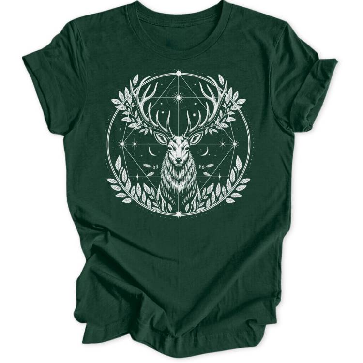 Hirsch Mandala Unisex T-Shirt - Wild Spirit