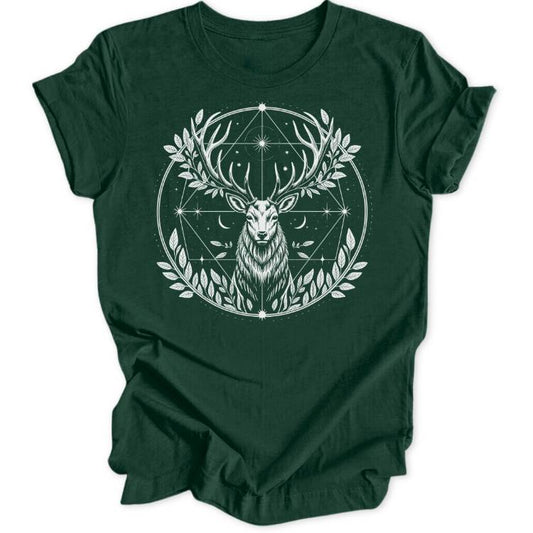 Hirsch Mandala Unisex T-Shirt - Wild Spirit