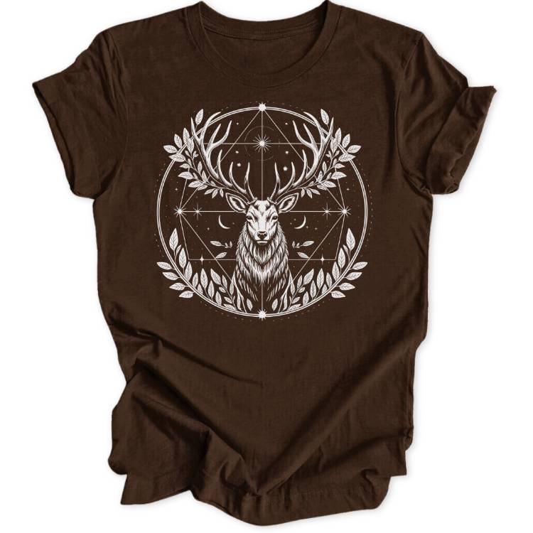 Hirsch Mandala Unisex T-Shirt - Wild Spirit