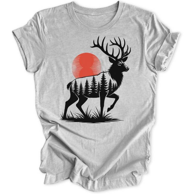 Hirsch Sonne Unisex T-Shirt - Wild Spirit