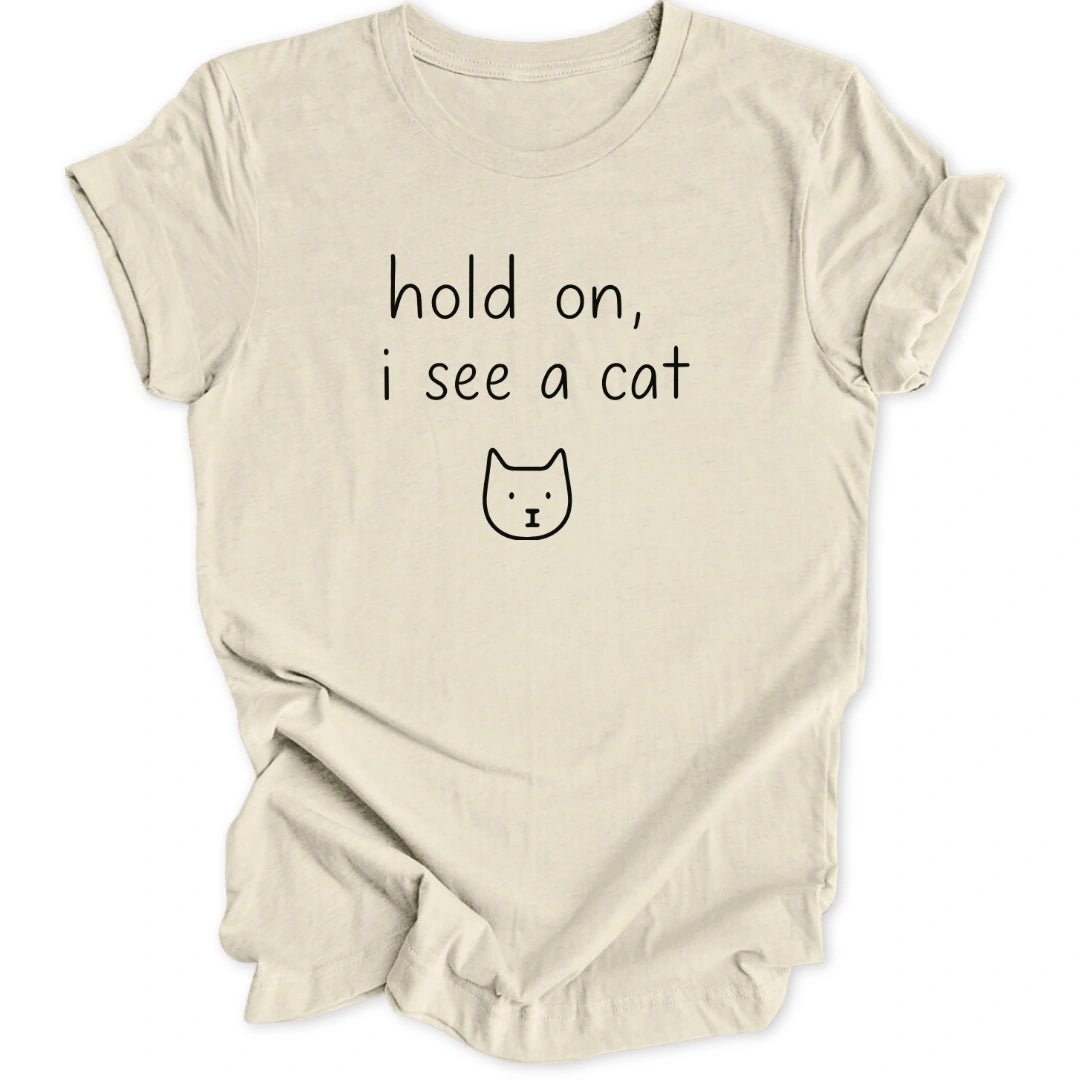 Hold On Cat Unisex T-Shirt - Wild Spirit