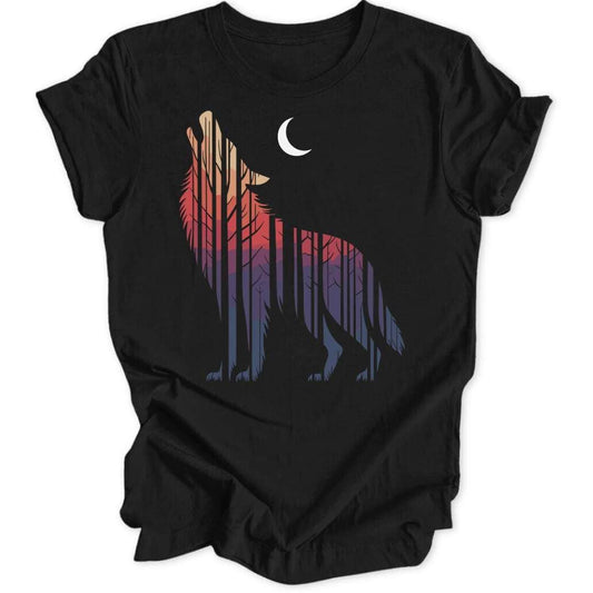 Howling Silhouette Unisex T-Shirt - Wild Spirit