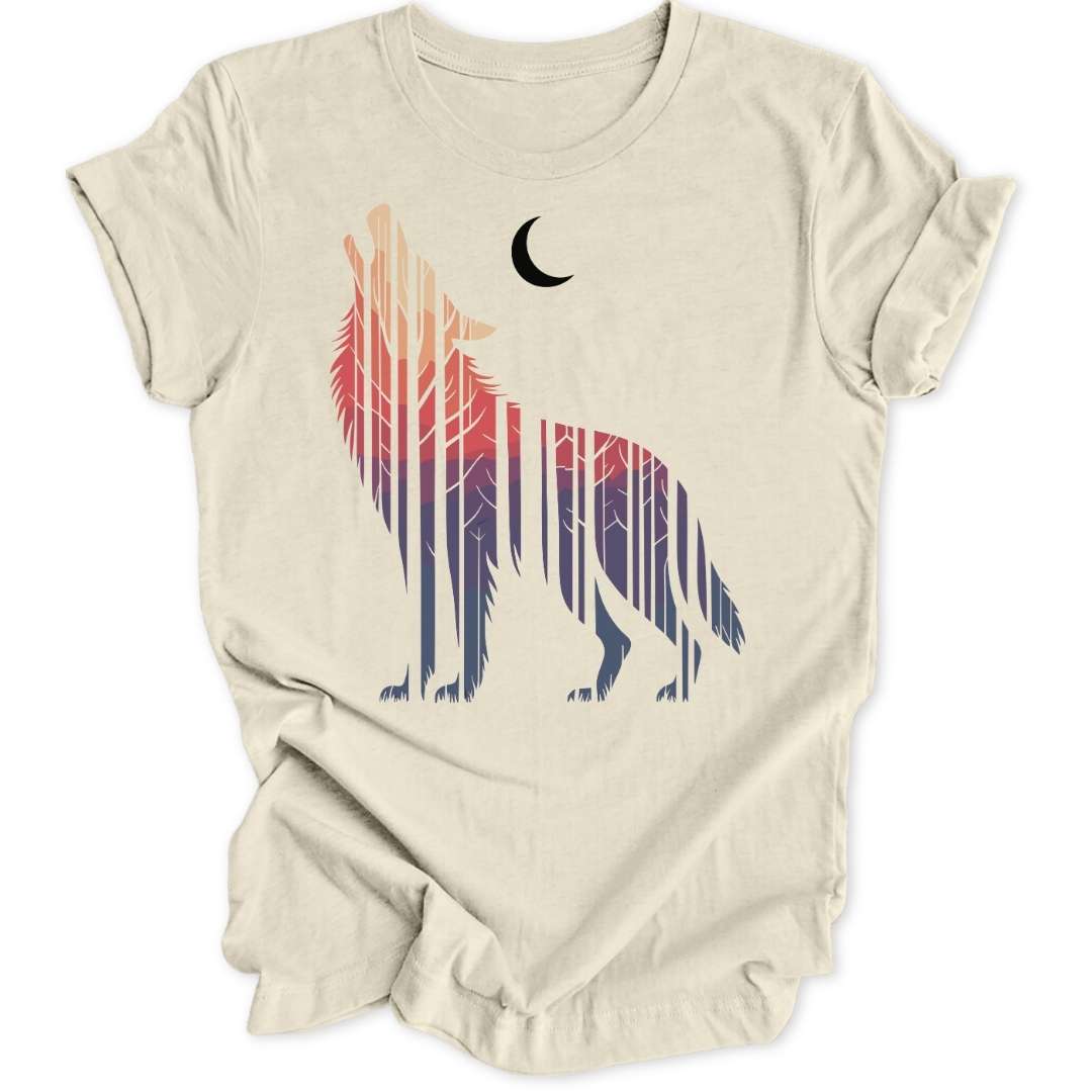 Howling Silhouette Unisex T-Shirt - Wild Spirit