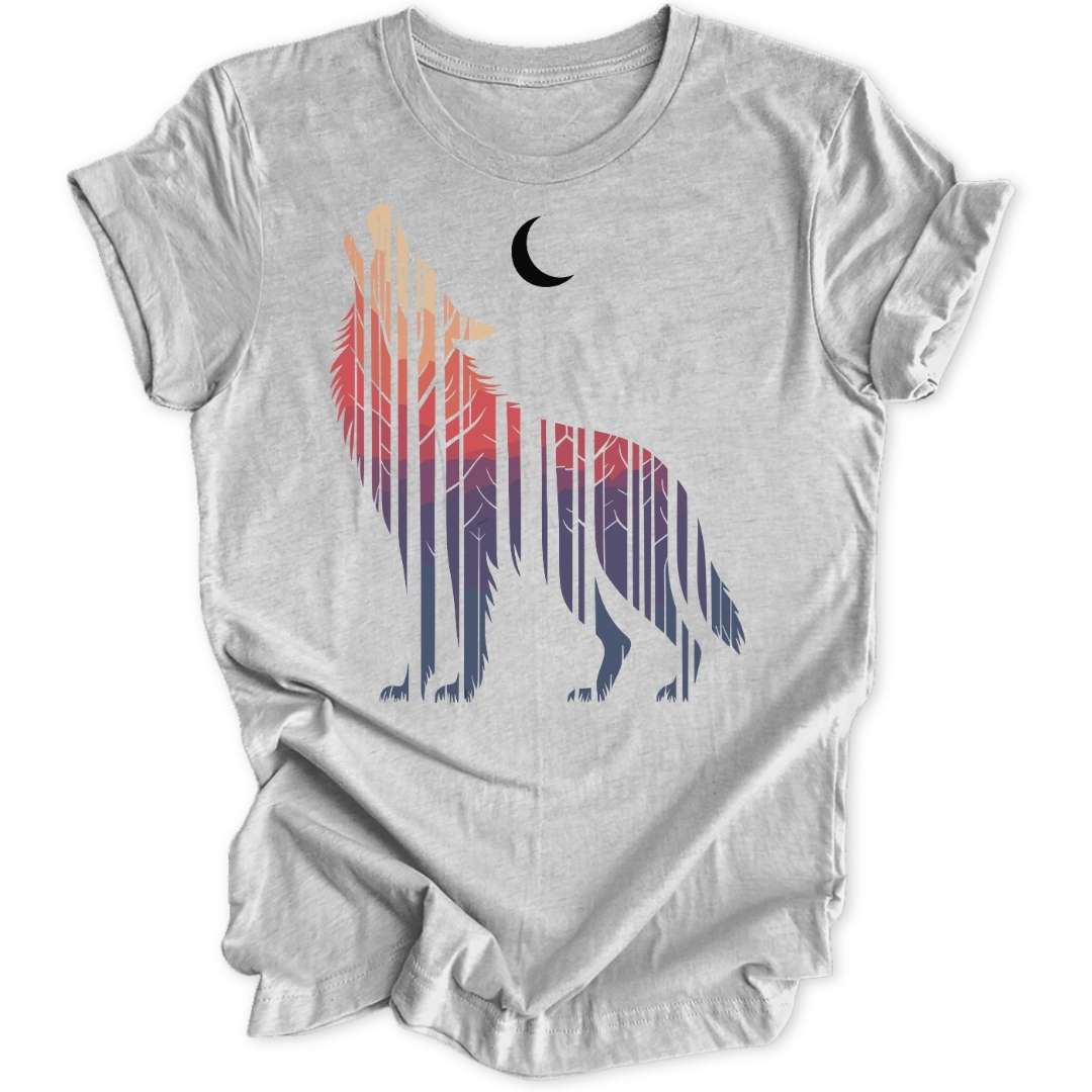 Howling Silhouette Unisex T-Shirt - Wild Spirit
