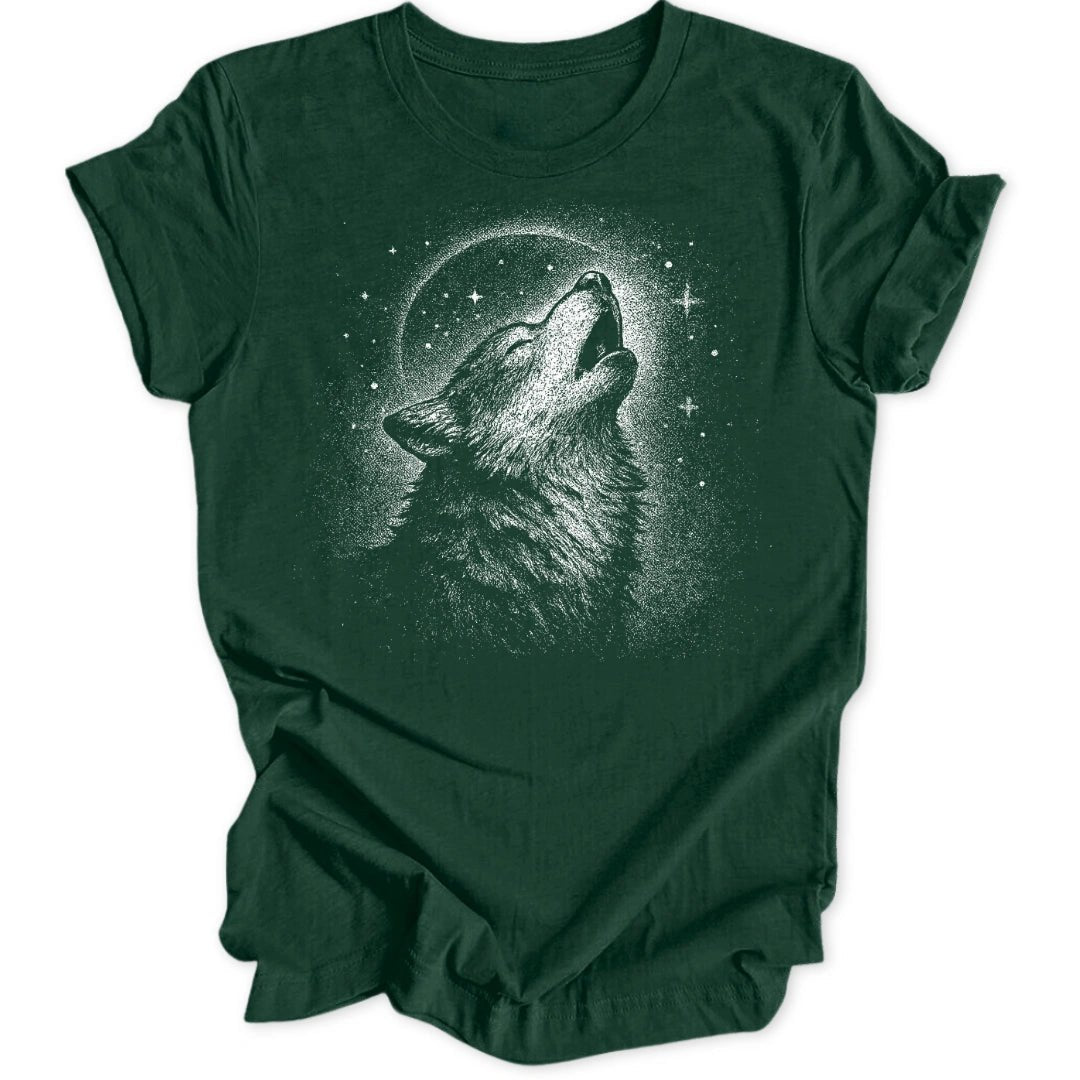 Howling Wolf Unisex T-Shirt - Wild Spirit