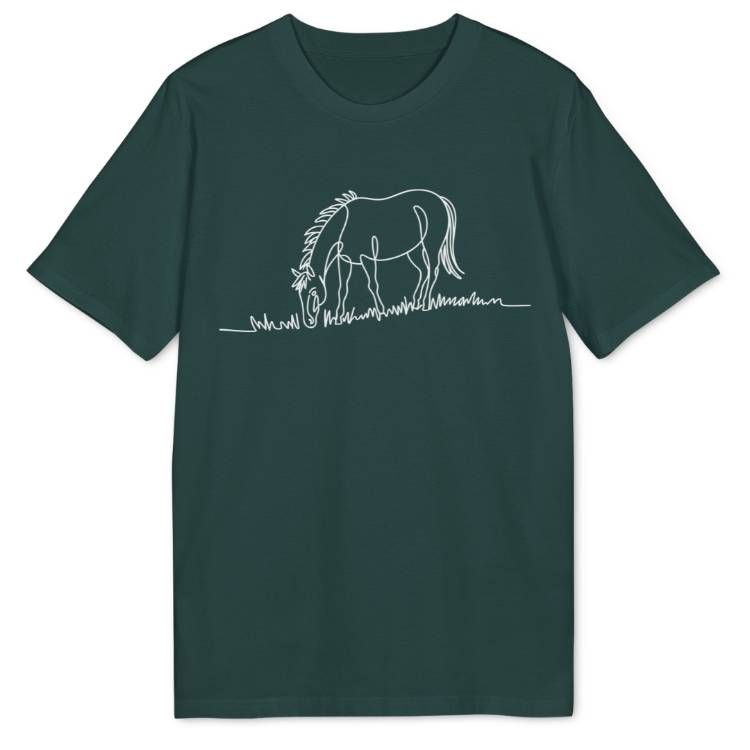 Lineart Pferd Bio T-Shirt - Wild Spirit