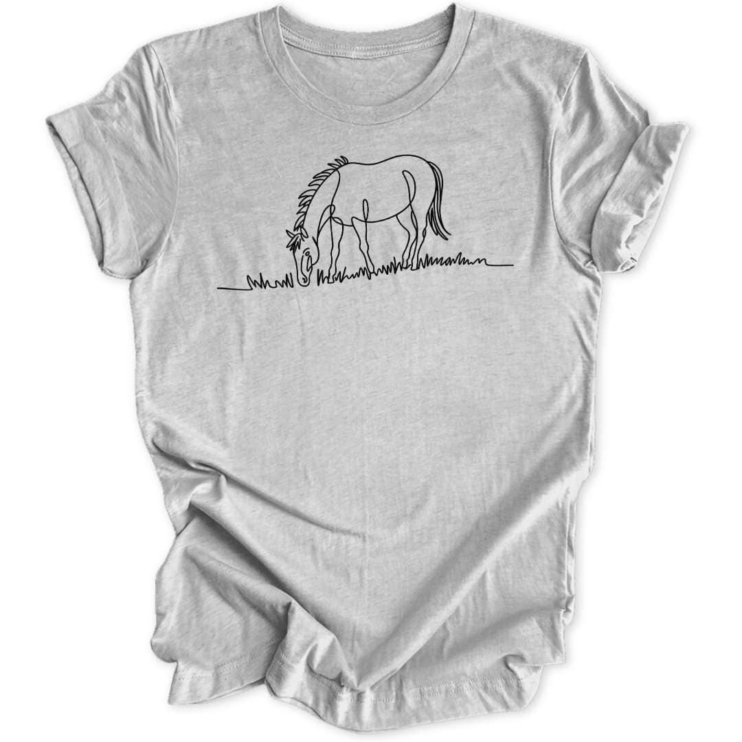 Lineart Pferd Unisex T-Shirt - Wild Spirit