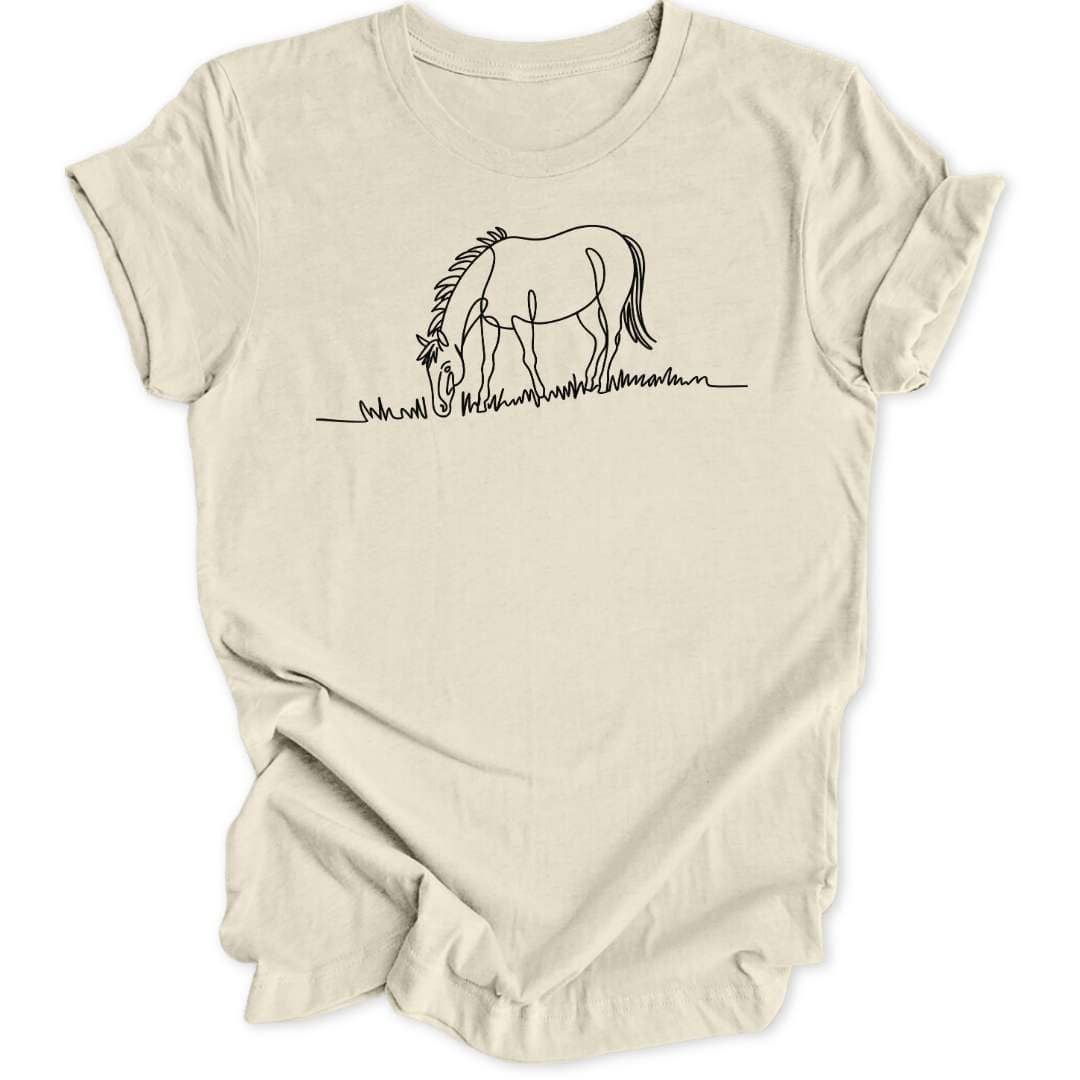 Lineart Pferd Unisex T-Shirt - Wild Spirit
