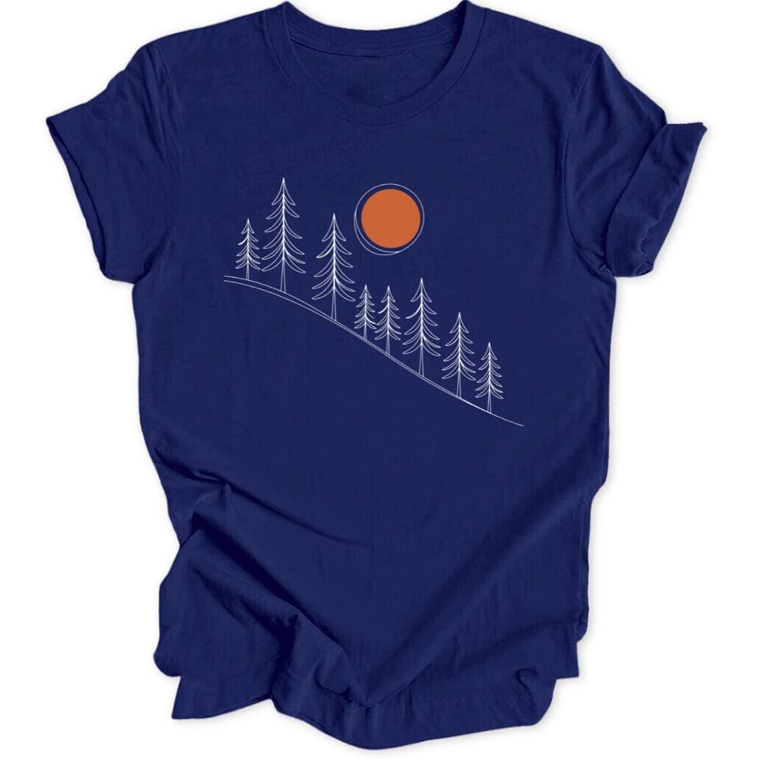 Lineart Sunrise Unisex T-Shirt - Wild Spirit