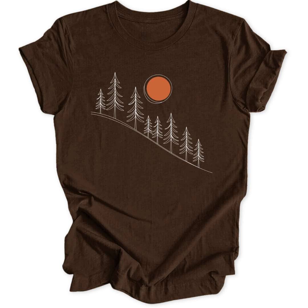 Lineart Sunrise Unisex T-Shirt - Wild Spirit
