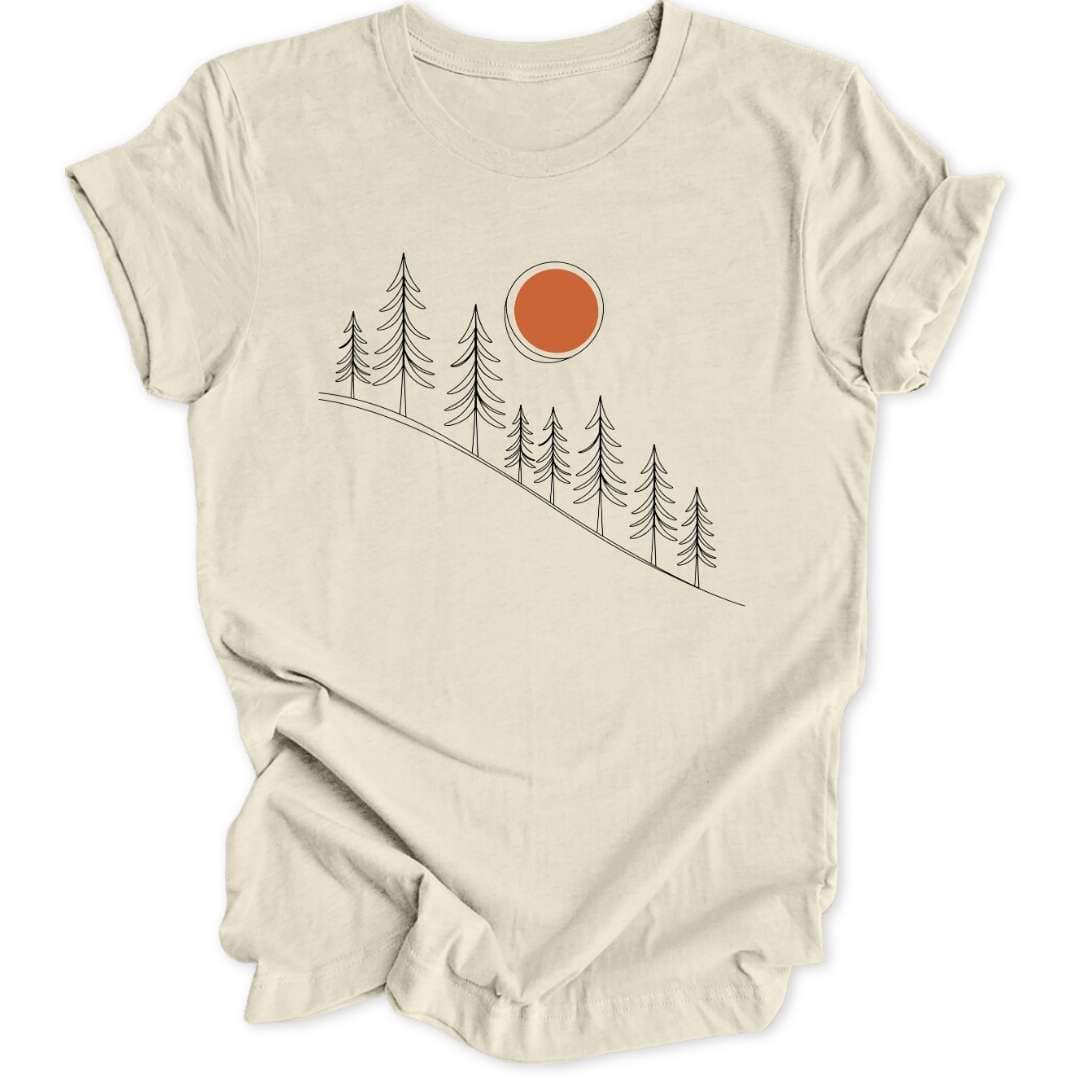 Lineart Sunrise Unisex T-Shirt - Wild Spirit