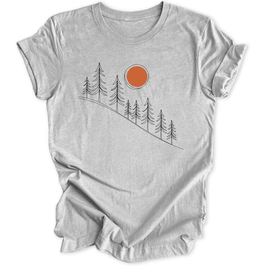 Lineart Sunrise Unisex T-Shirt - Wild Spirit