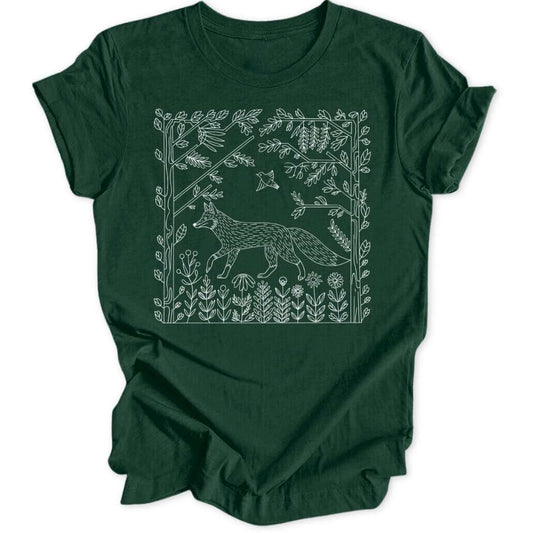 Minimalistic Fox Unisex T-Shirt - Wild Spirit
