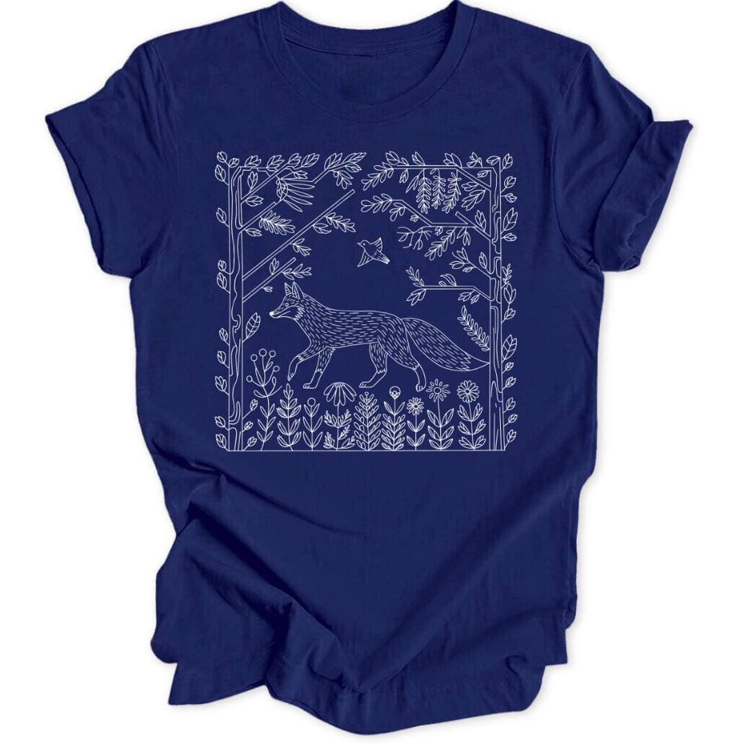 Minimalistic Fox Unisex T-Shirt - Wild Spirit