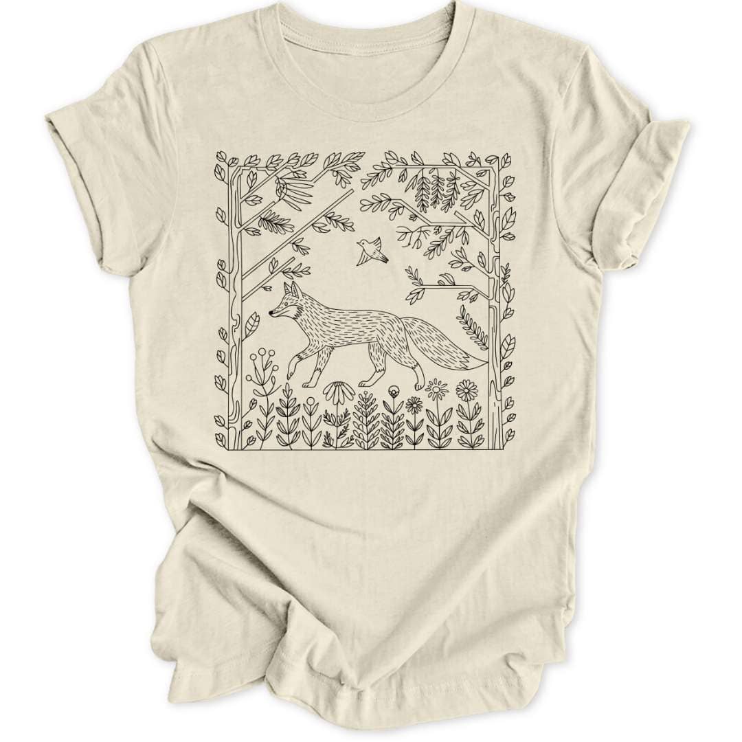 Minimalistic Fox Unisex T-Shirt - Wild Spirit