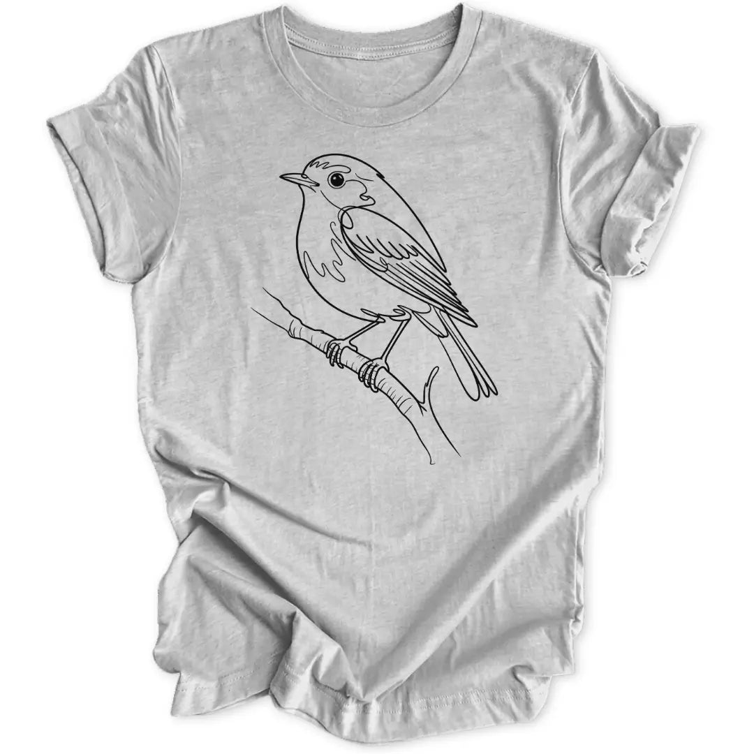 Minimalistischer Vogel Unisex T-Shirt - Wild Spirit