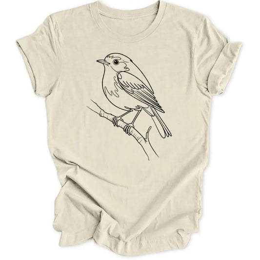 Minimalistischer Vogel Unisex T-Shirt - Wild Spirit