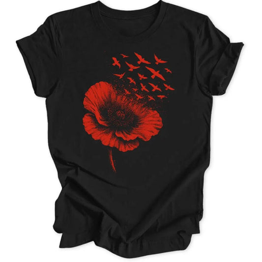 Mohn Vögel Unisex T-Shirt - Wild Spirit