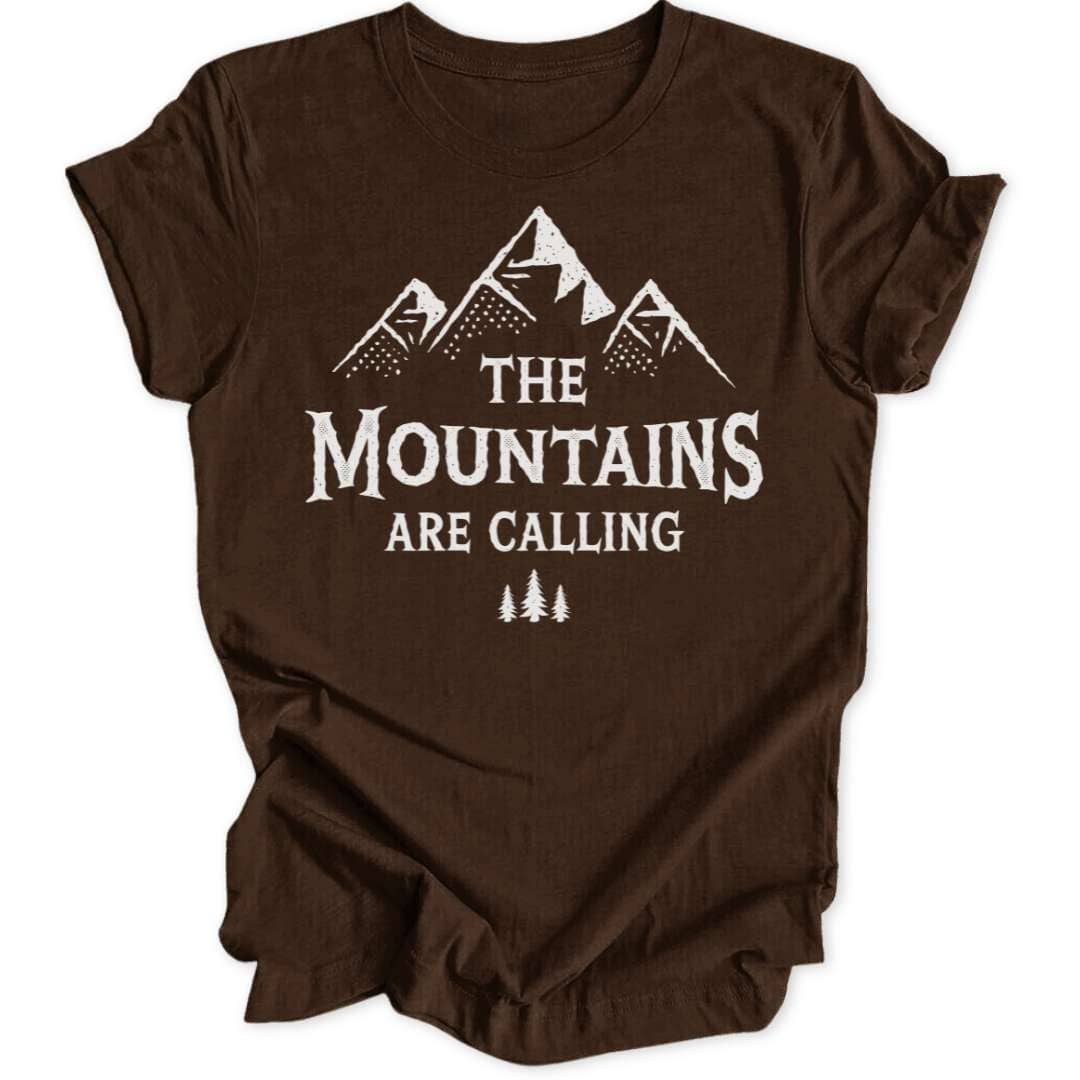 Mountains are Calling T-Shirt T-Shirt Braun / S