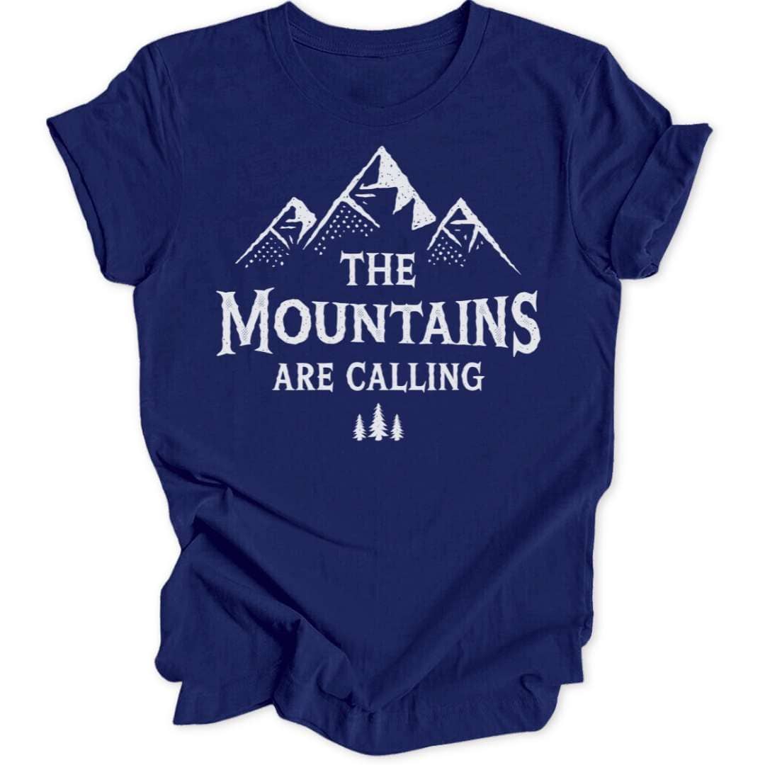 Mountains are Calling T-Shirt T-Shirt Navy / S