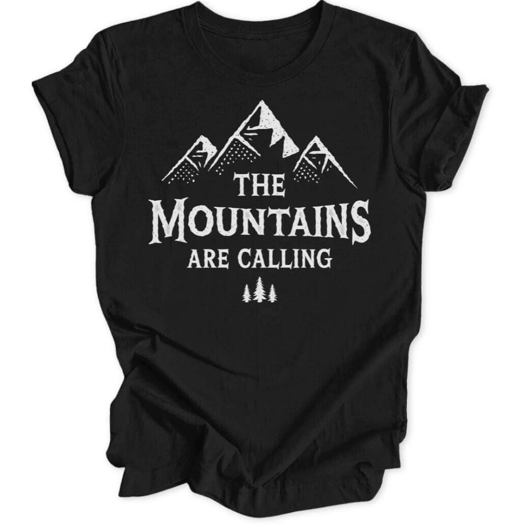 Mountains are Calling T-Shirt T-Shirt Schwarz / S
