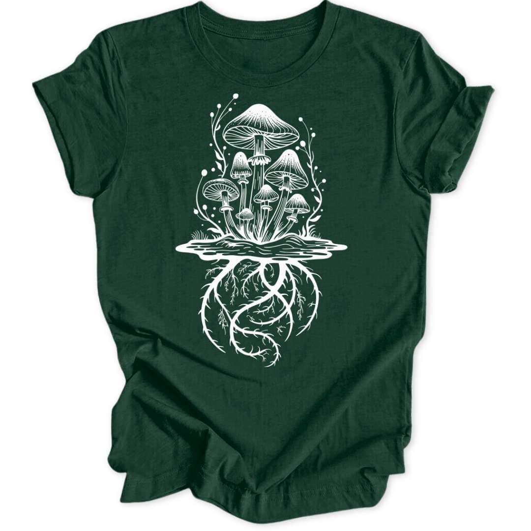 Mushroom Roots Unisex T-Shirt - Wild Spirit