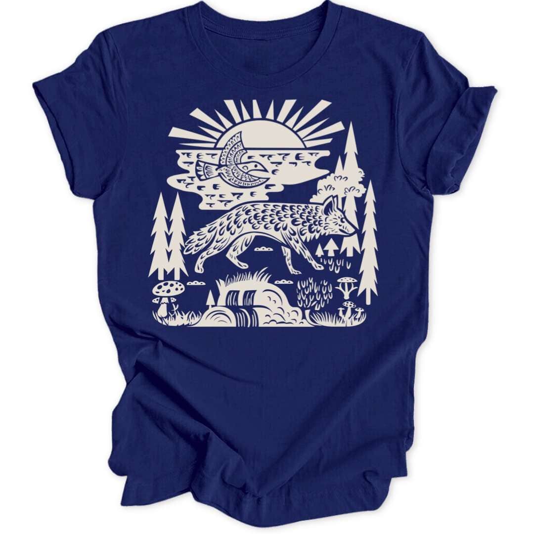 Nature Lino Wolf Unisex T-Shirt - Wild Spirit