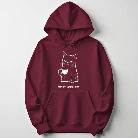 No means no cat Unisex Hoodie - Wild Spirit