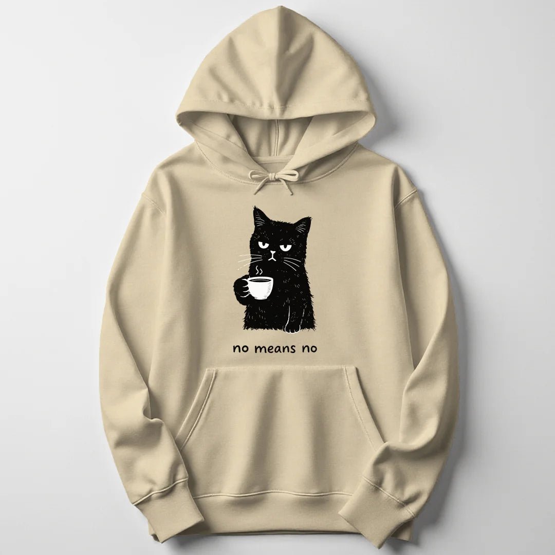 No means no cat Unisex Hoodie - Wild Spirit