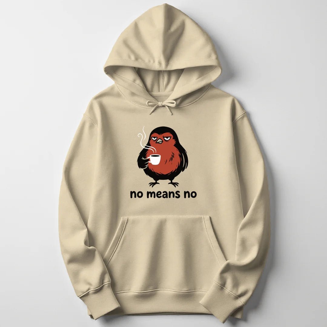 No Means No Robin Unisex Hoodie - Wild Spirit