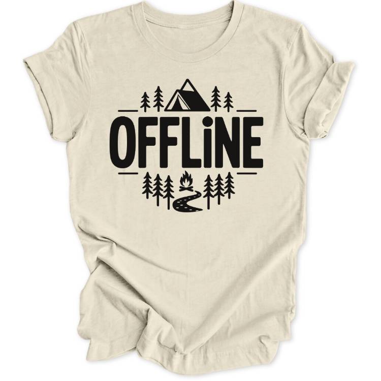 Offline Minimalistisch Unisex T-Shirt - Wild Spirit