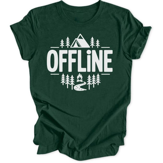Offline Minimalistisch Unisex T-Shirt - Wild Spirit