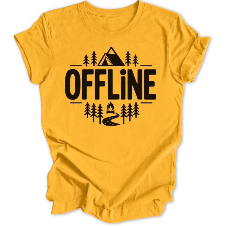 Offline Minimalistisch Unisex T-Shirt - Wild Spirit