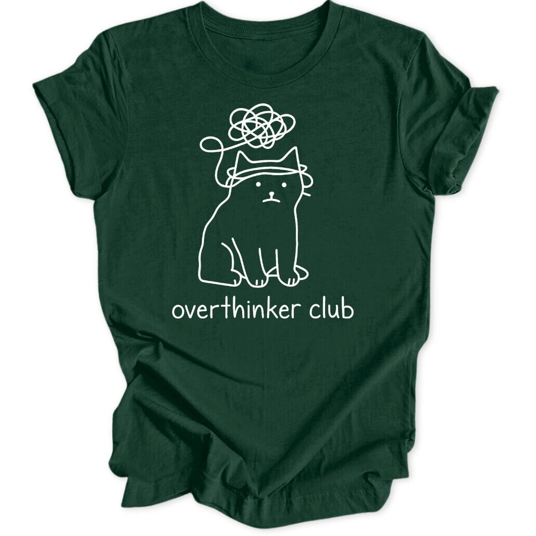 Overthinker Cat Unisex T-Shirt - Wild Spirit
