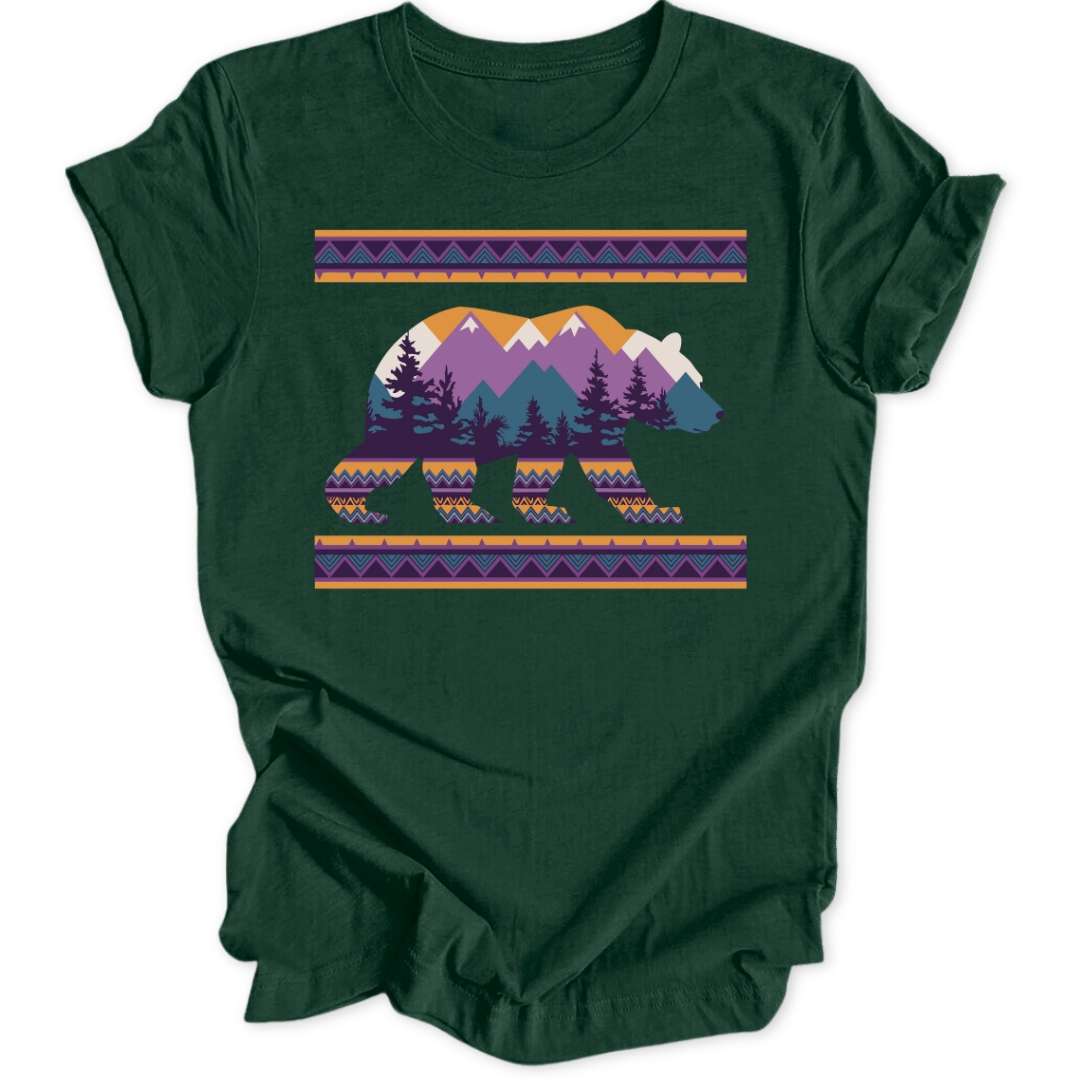 Pattern Grizzly Unisex T-Shirt - Wild Spirit