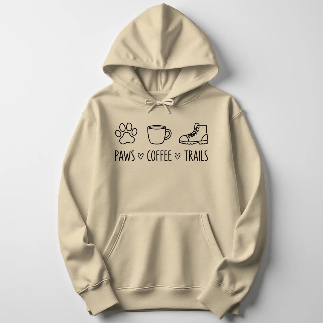 Paws Coffee Trails Unisex Hoodie - Wild Spirit