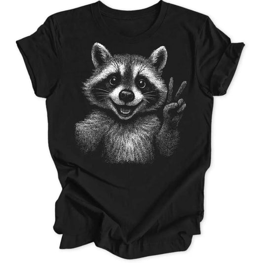 Peace Raccoon Unisex T-Shirt - Wild Spirit