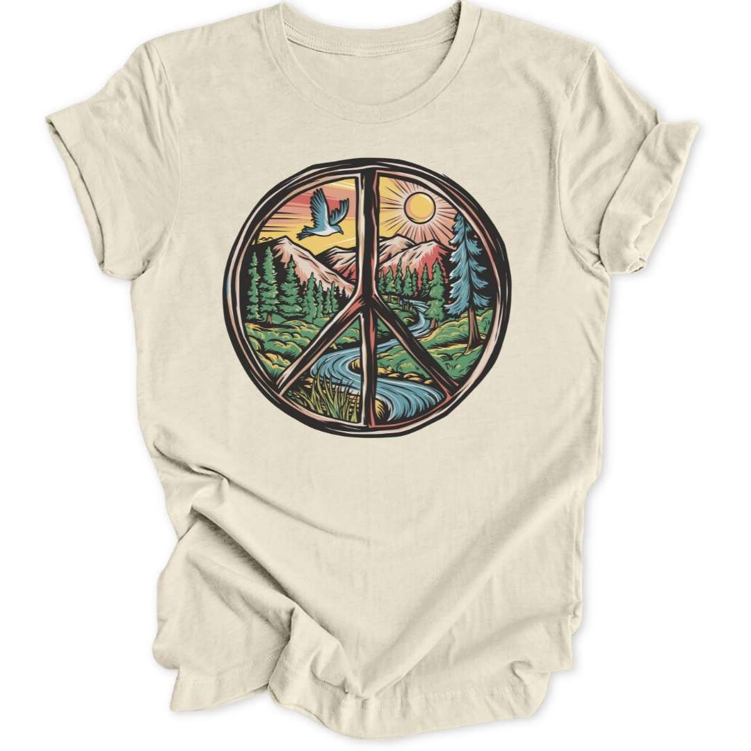 Peace Sign Landscape Unisex T-Shirt - Wild Spirit