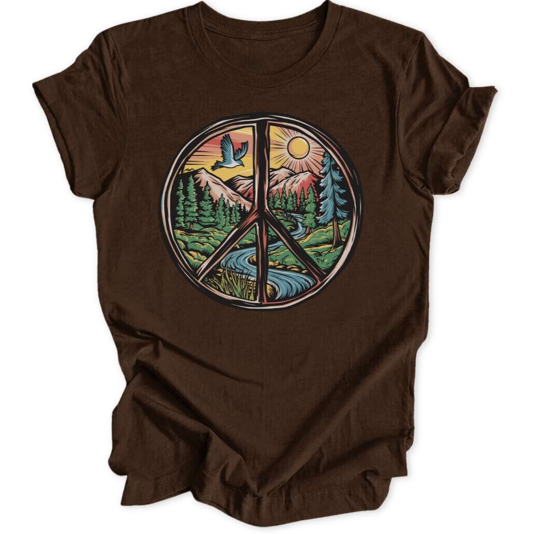 Peace Sign Landscape Unisex T-Shirt - Wild Spirit