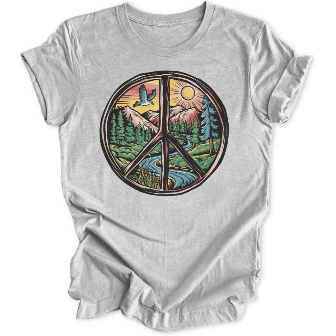 Peace Sign Landscape Unisex T-Shirt - Wild Spirit