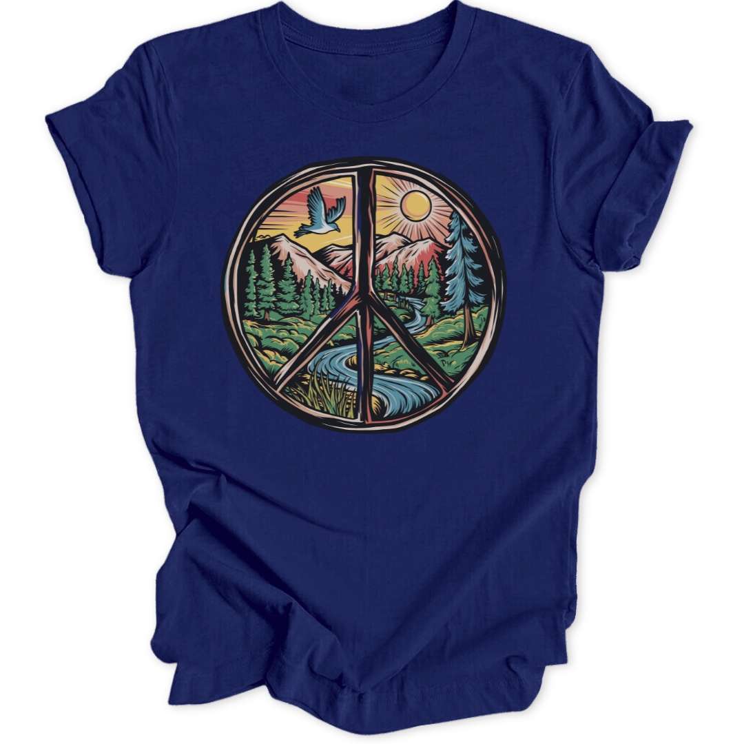 Peace Sign Landscape Unisex T-Shirt - Wild Spirit