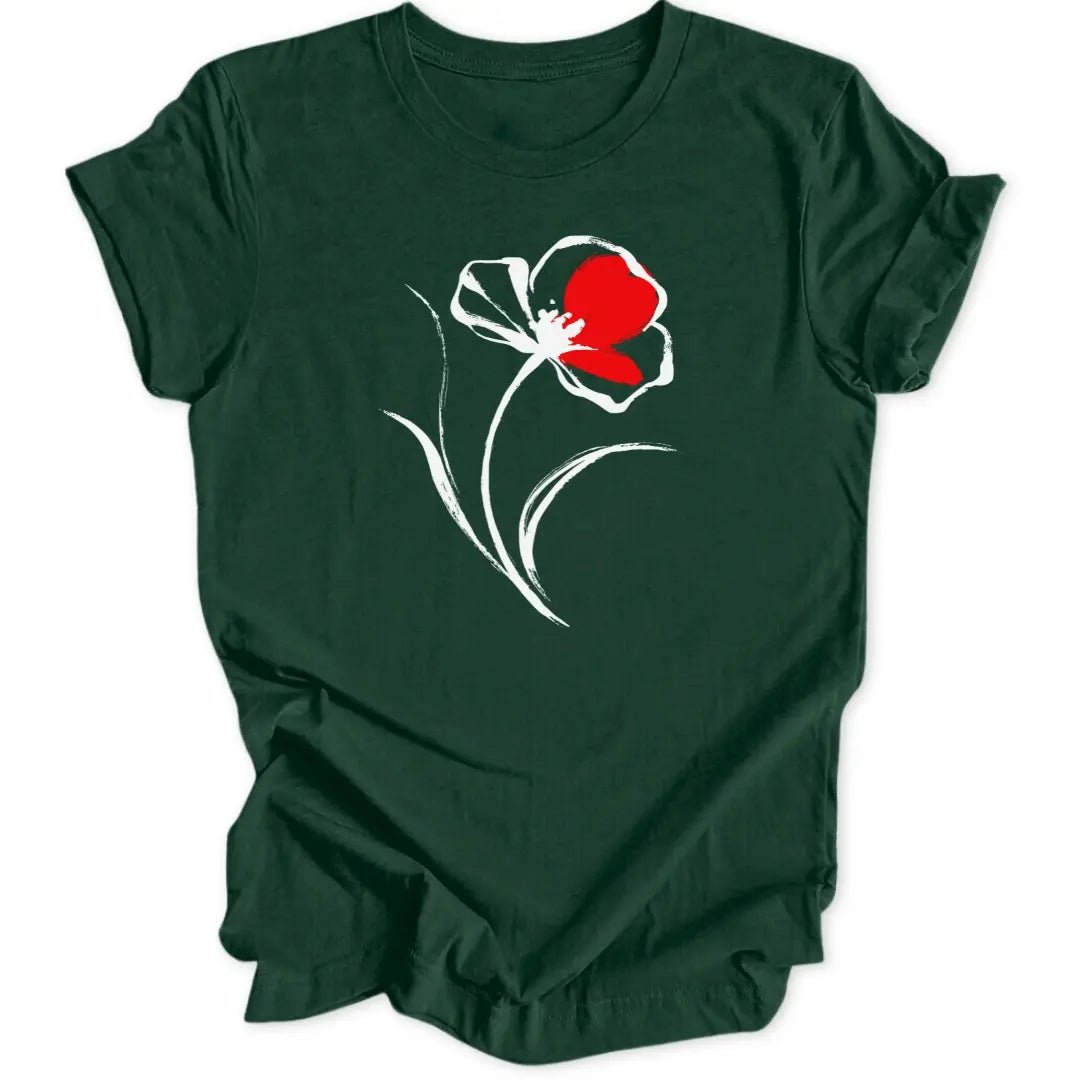 Poppy Art Unisex T-Shirt - Wild Spirit