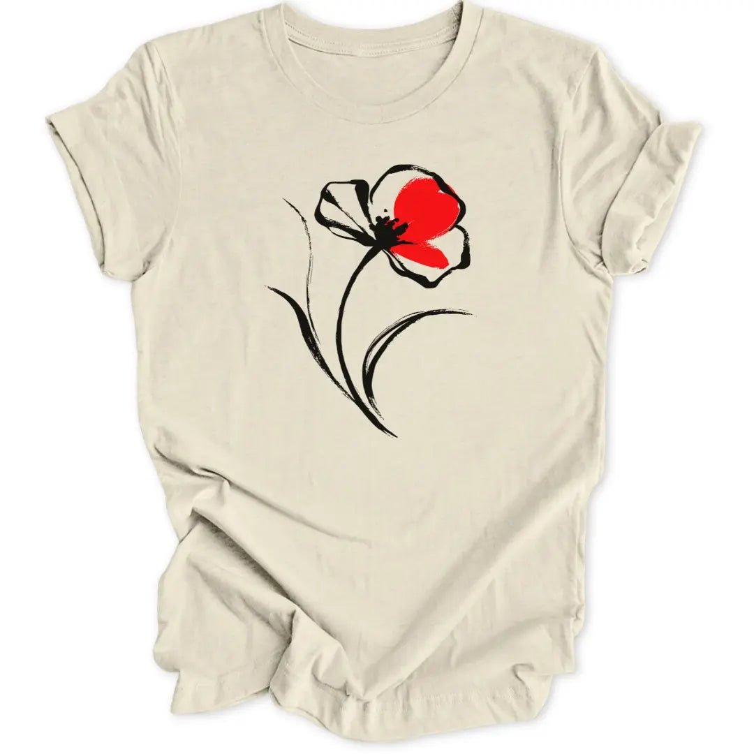 Poppy Art Unisex T-Shirt - Wild Spirit