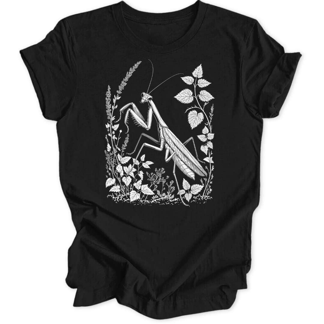 Praying Mantis Unisex T-Shirt T-Shirt Schwarz / S
