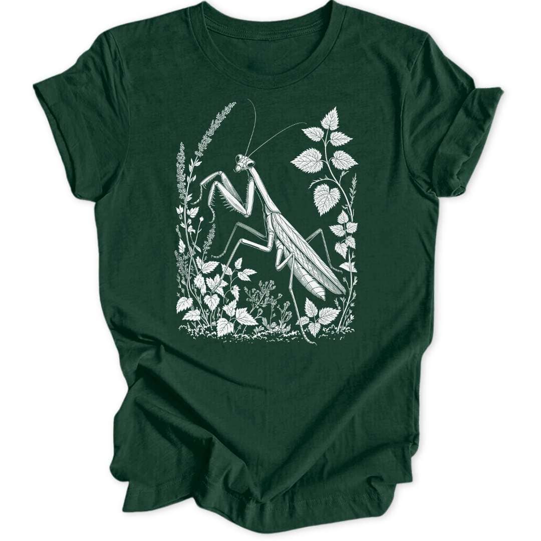 Praying Mantis Unisex T-Shirt T-Shirt Waldgrün / S
