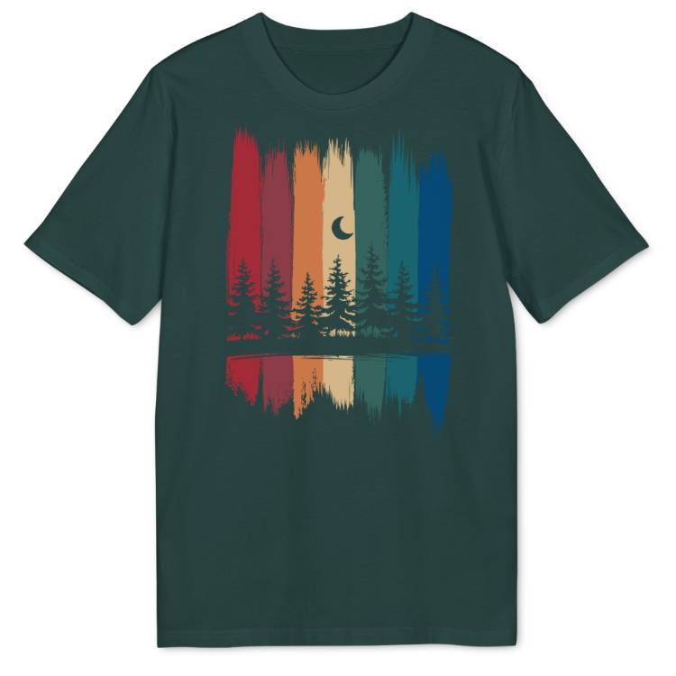 Rainbow Trees Bio T-Shirt - Wild Spirit