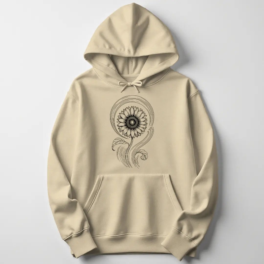 Sacred Sunflower Unisex Hoodie - Wild Spirit
