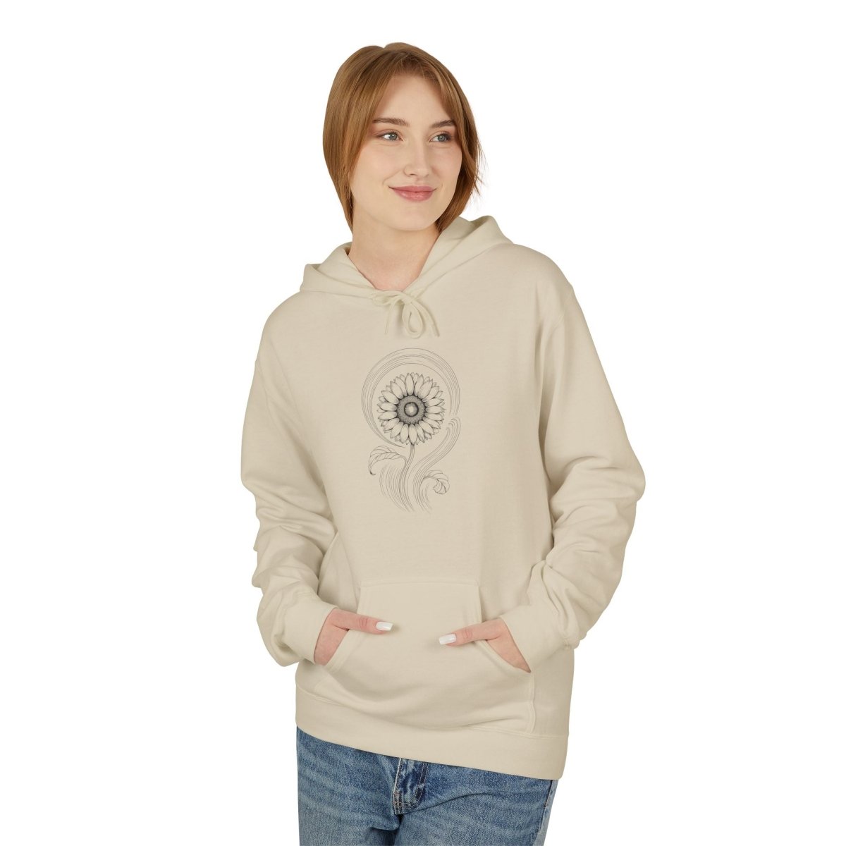 Sacred Sunflower Unisex Hoodie - Wild Spirit