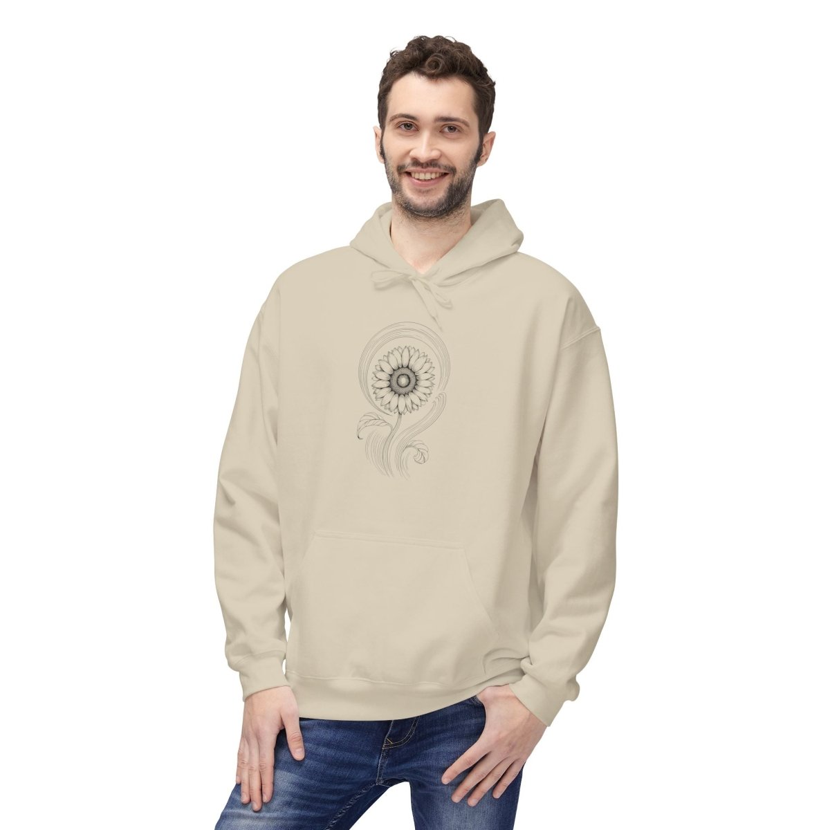Sacred Sunflower Unisex Hoodie - Wild Spirit