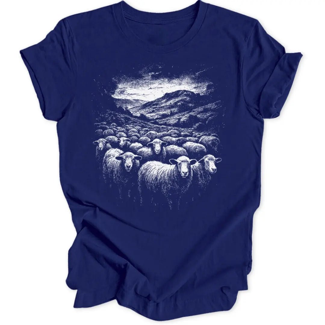 Sheep Flock Unisex T-Shirt - Wild Spirit